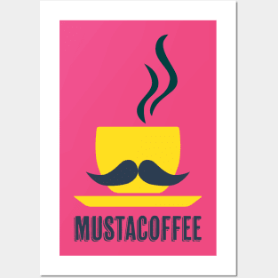 Mustacoffee Mustach and Coffee Posters and Art